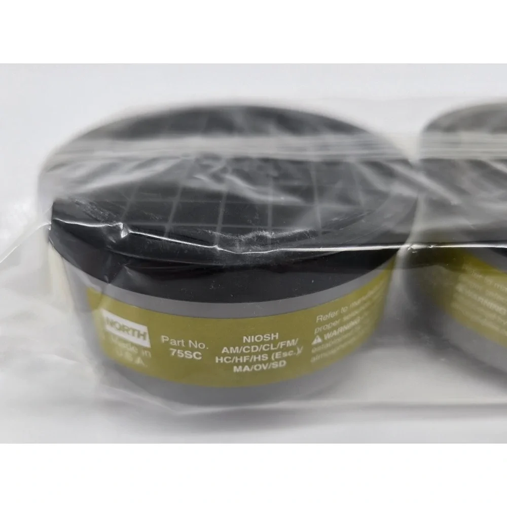 North 75SC Respirator Filter Cartridge AM/CD/CL/FM/HC/HF/HS(esc)/MA/OV/SD 2-Pack